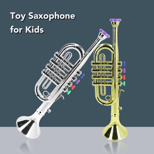 Toy Saxophone For Kids With 3 Colored Keys 3 Tone Early Education Toy Trumpet - Picture 9 of 24