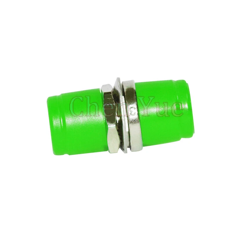 50pcs FC APC Single Mode Simplex Fiber Optic Adapter FC Green Hat Flange Adapter - Image 4 of 4