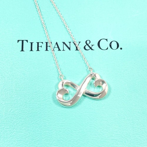 TIFFANY&Co. Collana Doppio Cuore Sfregamento Paloma Picasso Argento925 Donna - Foto 2 di 8