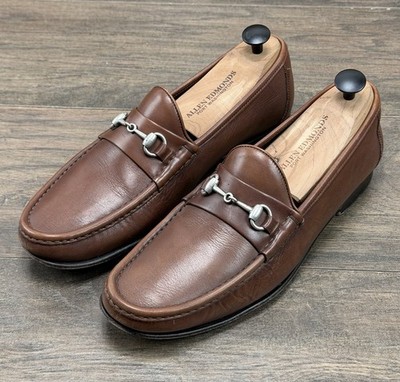 Allen Edmonds Loafers Mens 10.5 D Brown Leather Horsebit Slip On