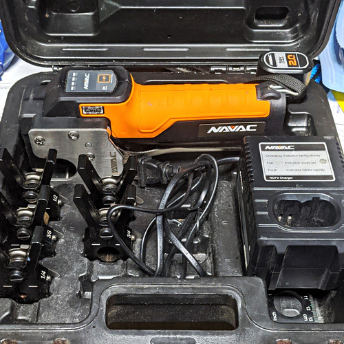 NAVAC NEP2 Cordless Press Tool Kit, Digital, Charger & Carrying Case