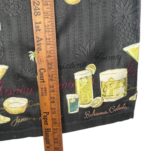 Tommy Bahama Shirt Men's Large Silk Hawaiian Loop Collar Cocktail Pineapple Camp - Picture 14 of 18