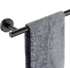 JQK Black Bath Towel Bar, 33 Inch 304 Stainless Steel Thicken 0.8mm