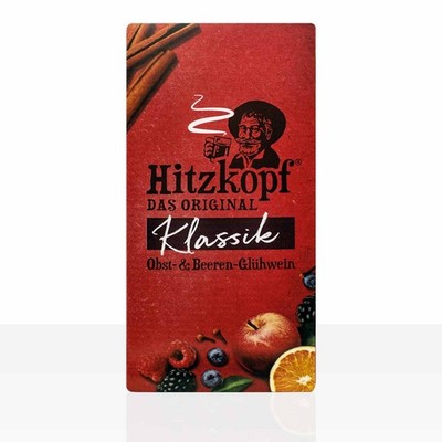 Hitzkopf Klassik Frucht-Glühwein 10 Liter, Obst- und Beeren-Glühwein, Bag in Box