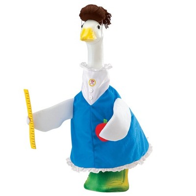 Gaggleville Teacher Goose Outfit, Fits Large 23'' H Statue, by Fox Valley Traders