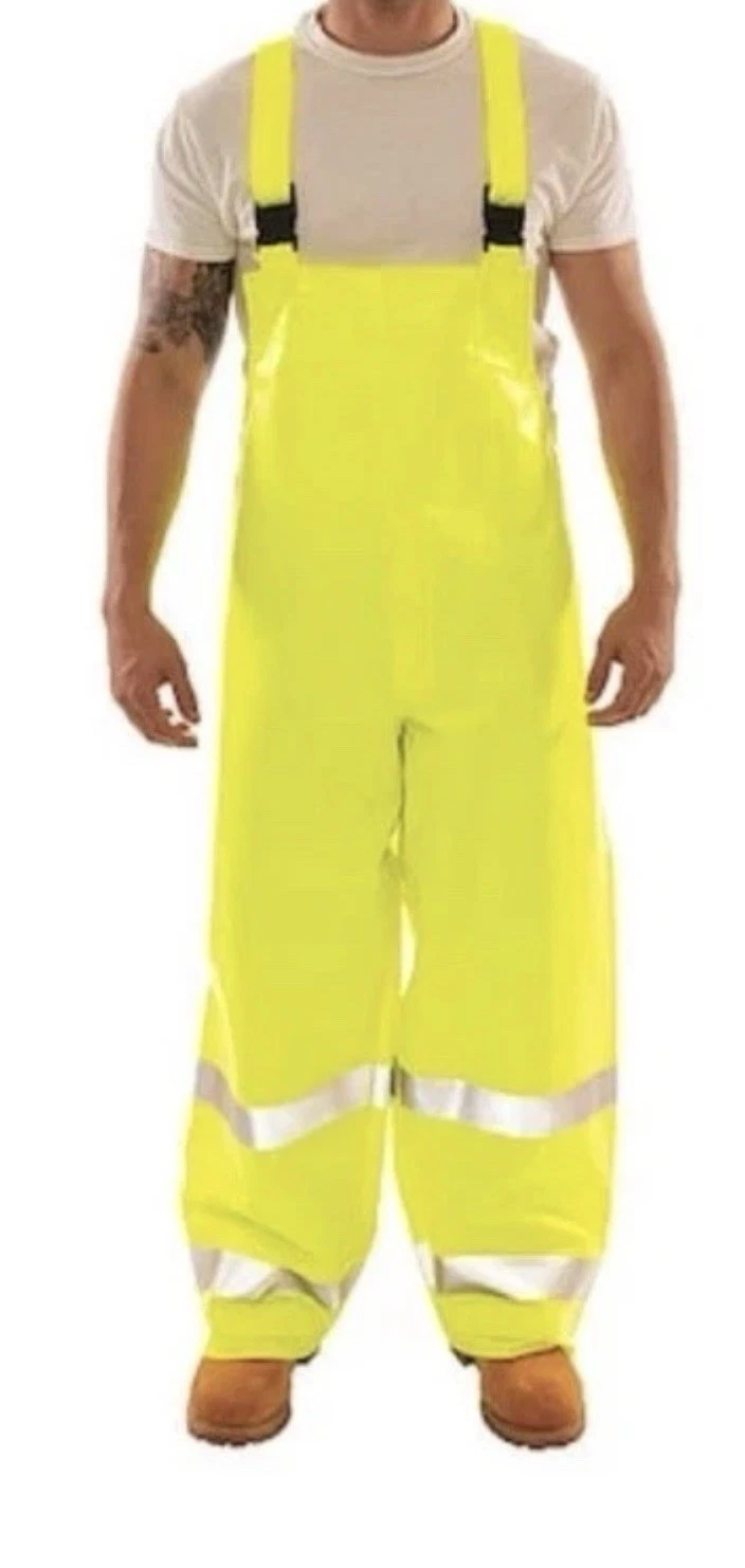 Tingley O44122 Eclipse Arc Flash Rain Overall, Cat 2, Ylw/Green, 3XL