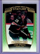 2024-25 Upper Deck Stature #48 Liam Ohgren Green #/375