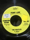 45 - BEATLES PROMO “PENNY LANE” “STRAWBERRY FIELDS”, Has 7 Extra Notes At Ending