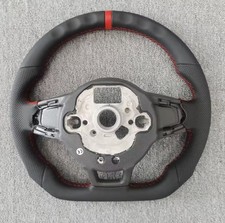Forged Carbon Fiber Steering Wheel For Vw Mk7 Mk 7.5 Golf Gti 2013-2019 Red Line Forged Carbon Fiber Steering Wheel For Vw Mk7 Mk 7.5 Golf Gti 2013-2019 Red Line