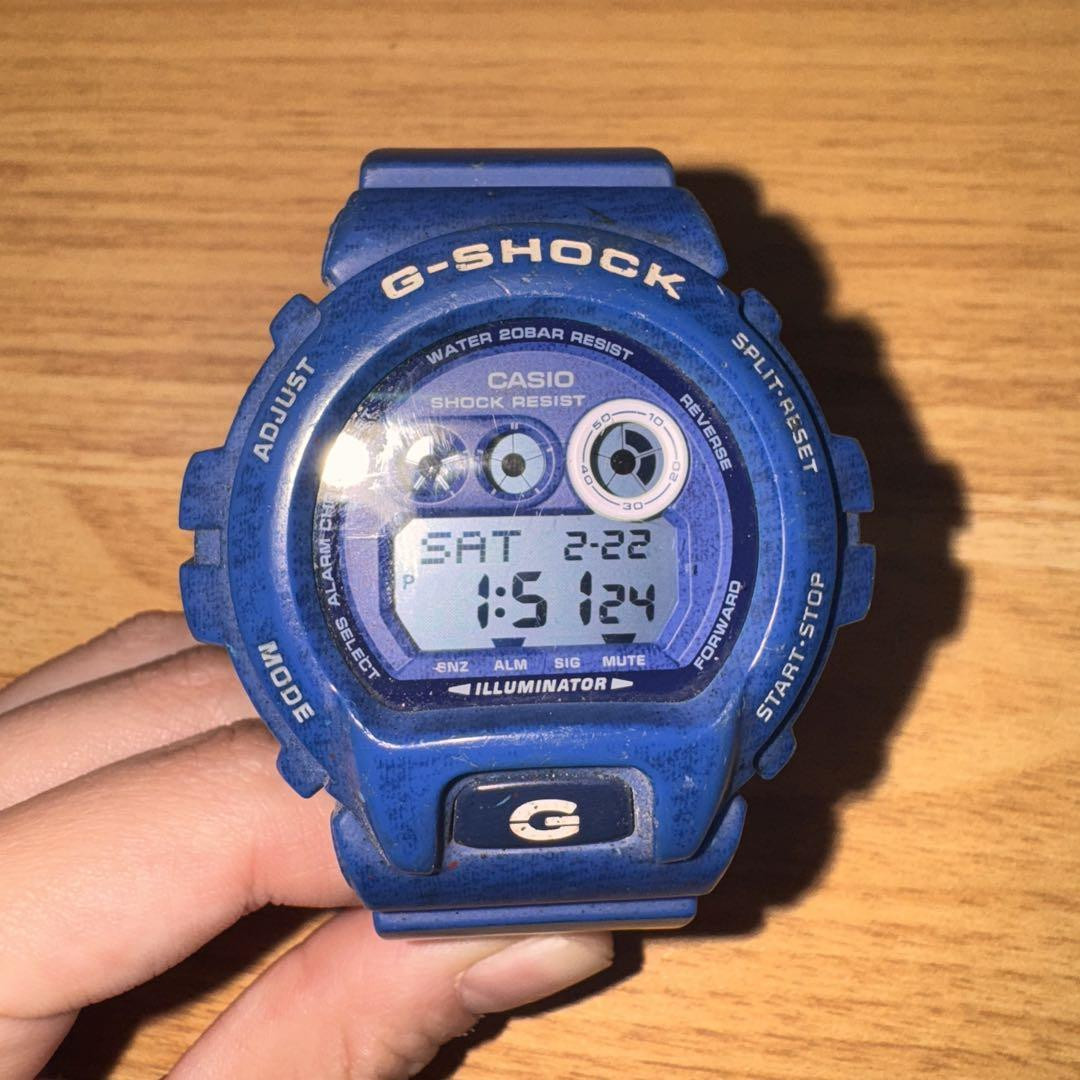 G-Shock GD-X6900HT Blue Watch, Used - Signs of Wear, No G-Shock GD-X6900HT Blue Watch, Used - Signs of Wear, No