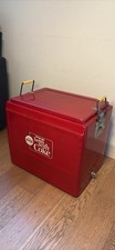 Clean Vintage 1960's Metal Coca Cola Cooler "things go better with Coke"