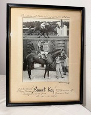 Vintage 45 original Bert Morgan Sonnet Ke Belmont horse racing Jockey photograph