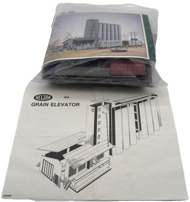 HO Scale Vintage Heljan 806 Grain Elevator Model Kit Vintage