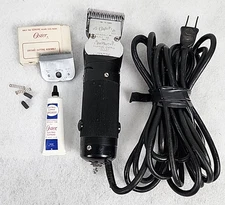 Vintage Oster Professional Model A-2 Small Animal Clipper with 2 Cutting Blades