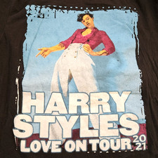 Harry Styles Love On Tour 2021 T-Shirt Graphic Tee Size Large One Direction