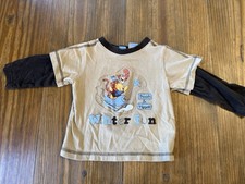 Vintage Disney Baby Winnie The Pooh Winter Fun Tigger Toddler Shirt 18 Months