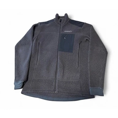 Norrona Trollveggen Thermal Pro Jacket Men's M Gray Polartec Sherpa Fleece - product listing photo