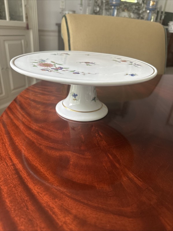 Richard Ginori Italian Fruit Cake Cookie Pedestal Stand Oriente Pattern 10-1/4"