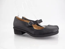 Dansko Deirdra Mary Jane Pump Size 41 10.5 Black Leather Block Heel Comfy