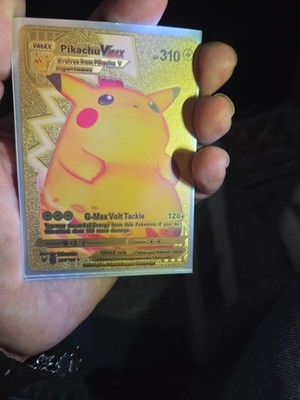 Pokemon Pikachu VMAX Gold Card - Collectible Trading Card HP 44310