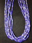 VTG. JAY KING DTR 925 6 STRAND BLUE LAPIS  BEAD NECKLACE 17/18" + EXTENDER — photo 6