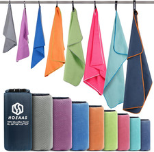 2 Pack Microfiber Camping Towels Quick Dry Absorbent Lightweight Travel Gym Pool