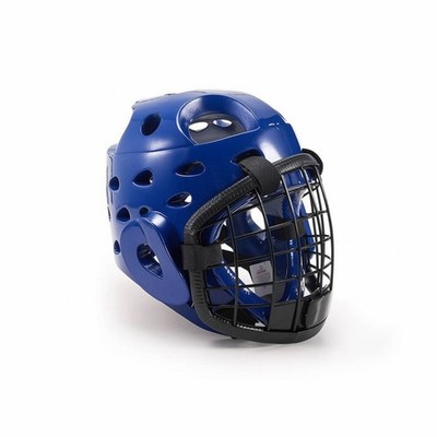 Kopfschutz mit Gitter verstellbar Helm mit Visier stoßfest für Kendo,