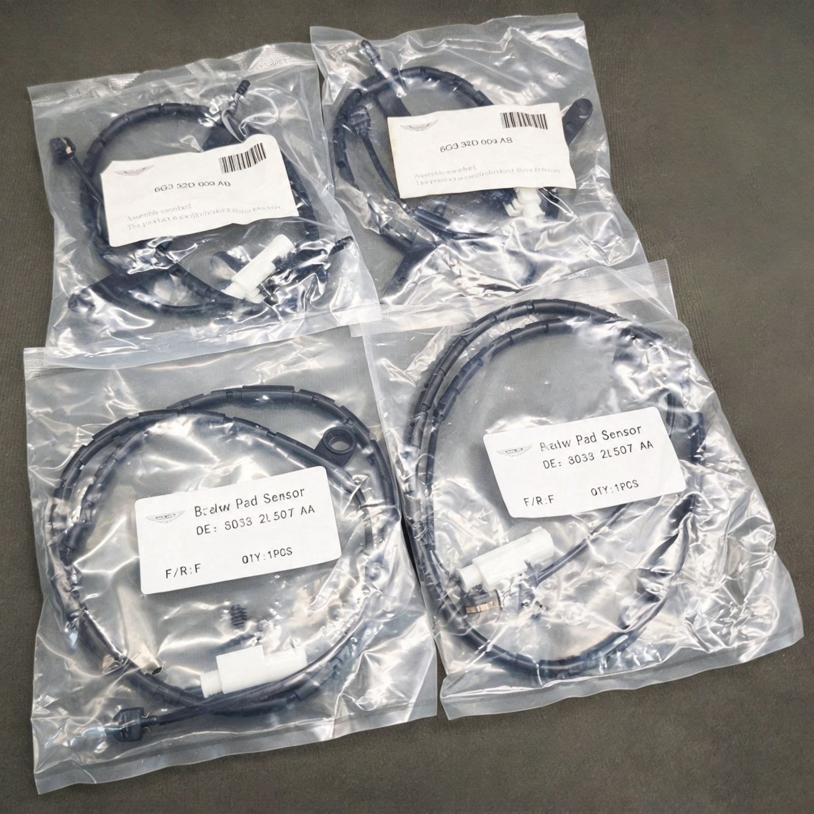 Aston Martin Rapide 2010 Front Brake pad wear sensors Set P/N AD432C562AB