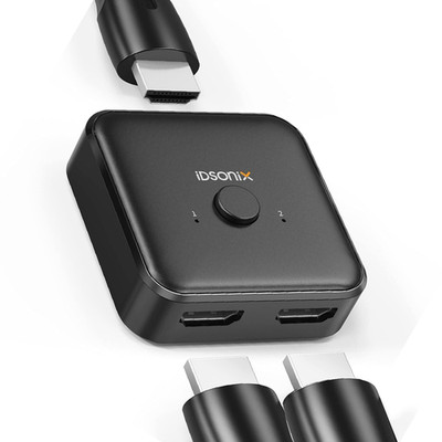 iDsonix HDMI Splitter HDMI Umschalter 4K@60Hz Bidirectional HDMI Switcher 2 in 1