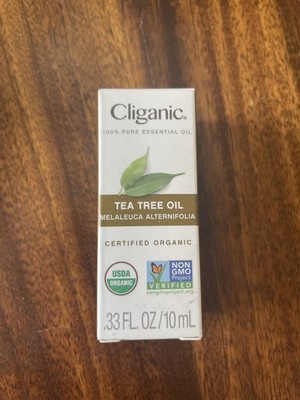 Cliganic Tea Tree Oil. Certified Organic. Essential Oil. Unopened. Best By 3/28