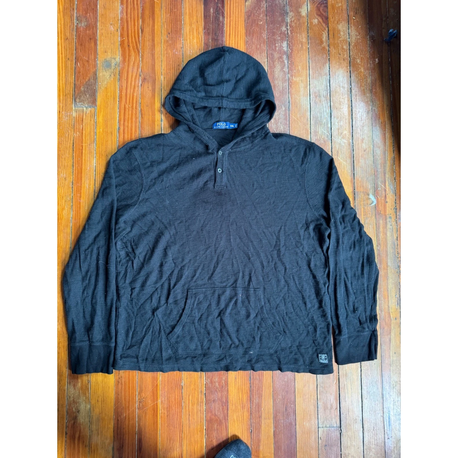 Polo Ralph Lauren Mens XXL Waffle Knit Thermal Henley Hoodie Kangaroo Pocket
Opens in a new window o