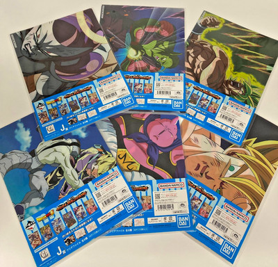 Dragon Ball Super Ichiban Kuji Clear File Set alle 6 Sorten A4 J Preis ungeöffnet