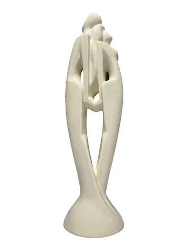 Vintage Haeger  Art Deco Statue Figurine 20 inch tall Lovers Rendezvous