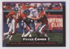 1993 Pro Set Power Power Combos Karl Mecklenburg Michael Brooks #8 10qt
