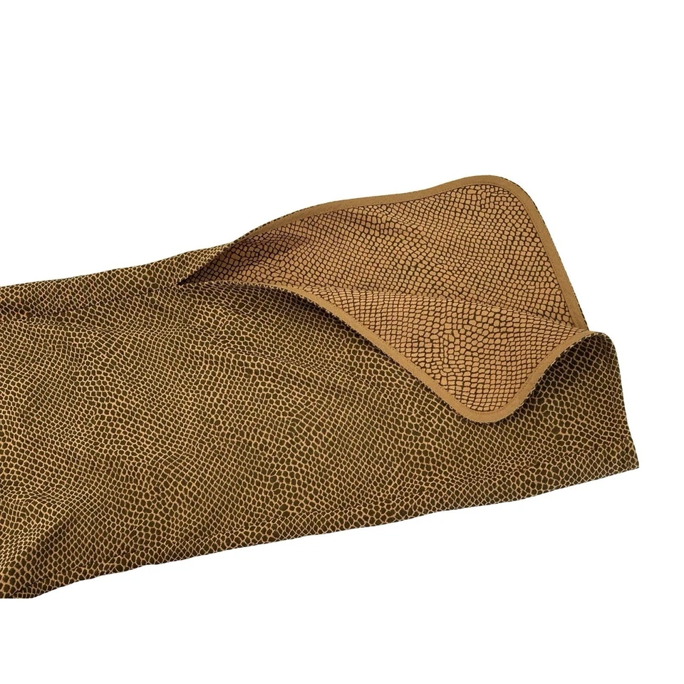 Vestido By Malene Birger Cerese Talla 4 EU 34 Marrón Serpiente Jacquard Manga Abertura Foto 4 de 4