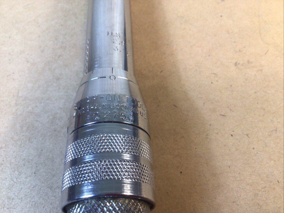 Snap On Tools Q 2750 Torque Wrench 3/8