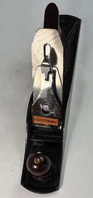 VTG 14  Footprint No. 5 Bench Plane 2 in Steel Blade Metal/Wood Smooth Bottom