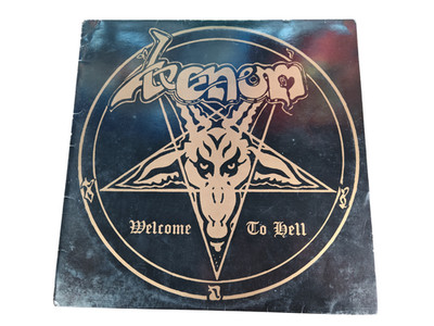 Venom Welcome to Hell Vinyl LP Neat Records 1981 Silver Labels NEAT 1002
