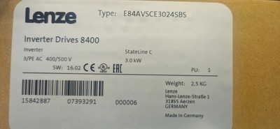 LENZE Inverter Drives 8400 - E84AVSCE3024SBS - NEU!!