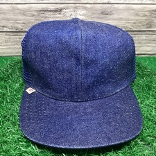 Vintage Dickies Denim Trucker Hat Cap Blue Ad...