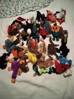 ​Ty Beanie Babies Lot  Vintage 90s Bulk Collection Batty Bat Hissy Snake Shark