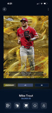 *Digital Card* Topps Bunt Gilded 25 Gold Storm Mike Trout /25