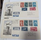 Israel Scott #C1-6 1st Airmails Pair of First Day Covers!!