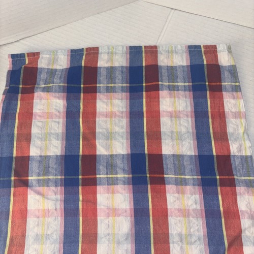 Peyton & Parker Girls Romper Size L 14.5 100% Cotton Plaid Red White Blue Pink - Picture 6 of 8