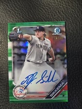 2019 Bowman Chrome Draft Autographs Green Refractors T.J. Sikkema Auto /99