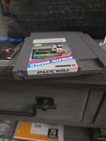 Family Fun Fitness Athletic World [NES - 1987] w/Sleeve, 3 Screw Cart, Tested!