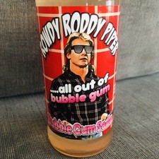 Rare! Original Rowdy Roddy Piper &lsquo;All Out of Bubble Gum&rsquo; Soda Bottle They Live