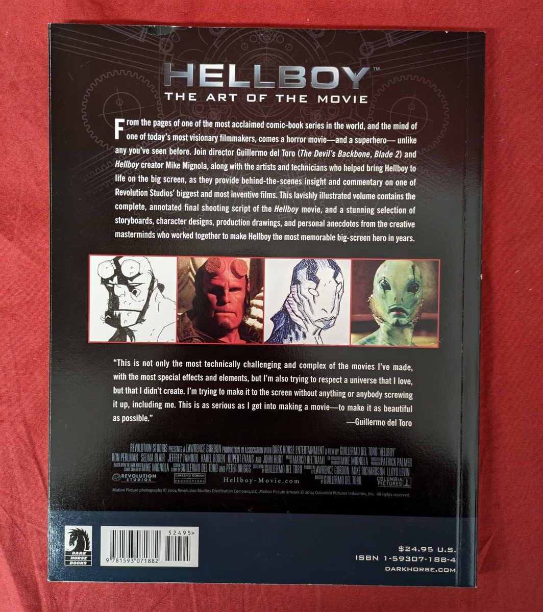 HELLBOY THE ART OF THE MOVIE-DARK HORSE COMICS GUILLERMO DEL TORO
