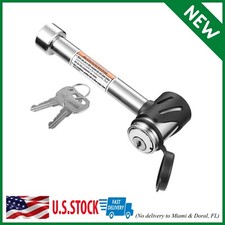 Hitch Receiver Pin Lock Stainless 5/8 Inch Trailer Receiver Lock Keyed Alike