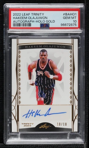 2022-23 Leaf Trinity - Hakeem Olajuwon #BA-HO1